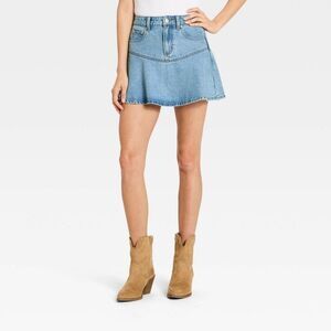 Women's Flouncy Mini Skirt - Universal Thread Medium Wash 10